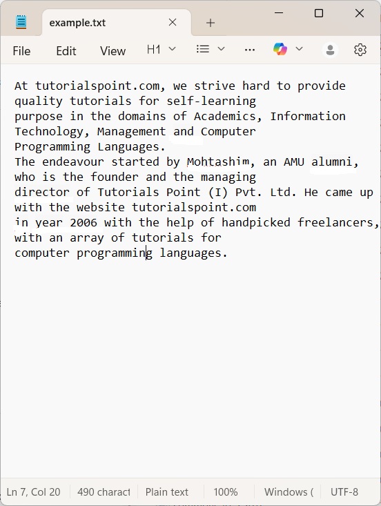 Simple Document