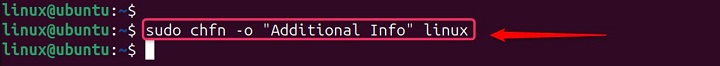 Adding Other Information