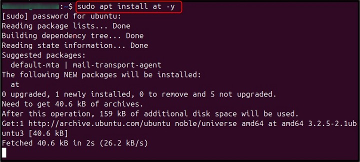 at Comamnd Linux 1