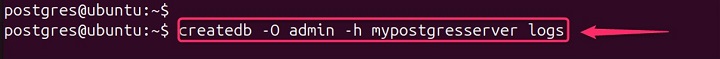Combining Options createdb Command 1