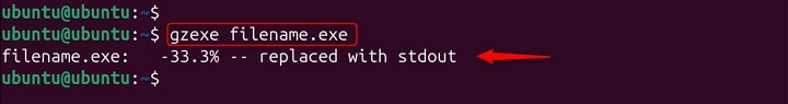 Compressing Executable File Using gzexe