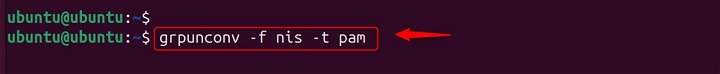 Convert from NIS to PAM format Using grpunconv