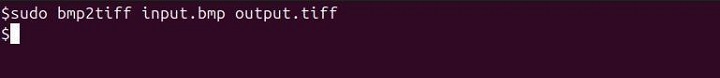 Convert single BMP file to TIFF file