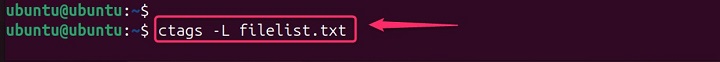 Creating tags for list of files