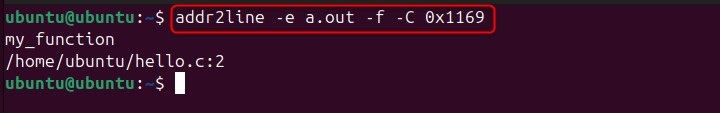 Demangle C++ Function Names in addr2line
