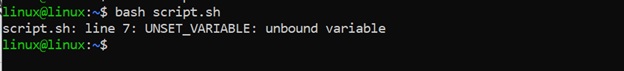Detecting Unset Variables