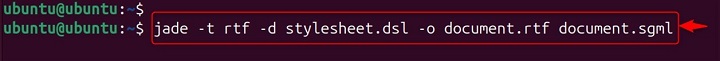 Generating Different Output Formats in Jade Command