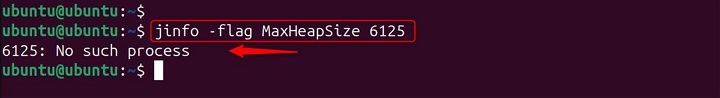 Displays value of specified JVM flag Using jinfo