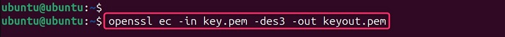 Encrypting EC Private Keys