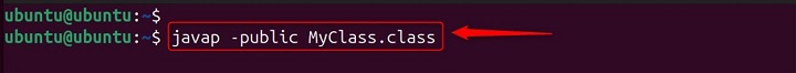 Filtering by Access Modifier Using javap