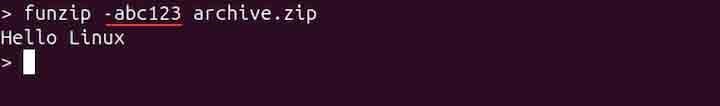 First Member of Archive with Password