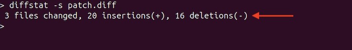 Formatting the diffstat Output 5