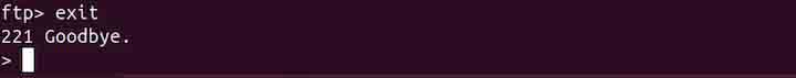 ftp Command in Linux10