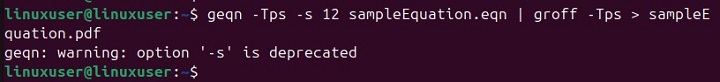 geqn Command in Linux3