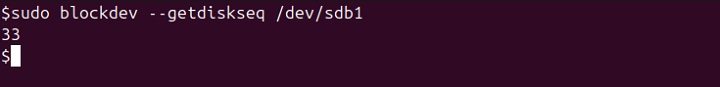 Get Disk Sequence Number