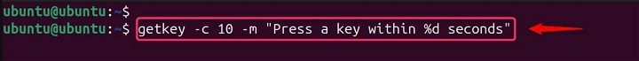 getkey Command in Linux6