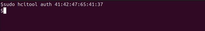 hcitool Command in Linux7