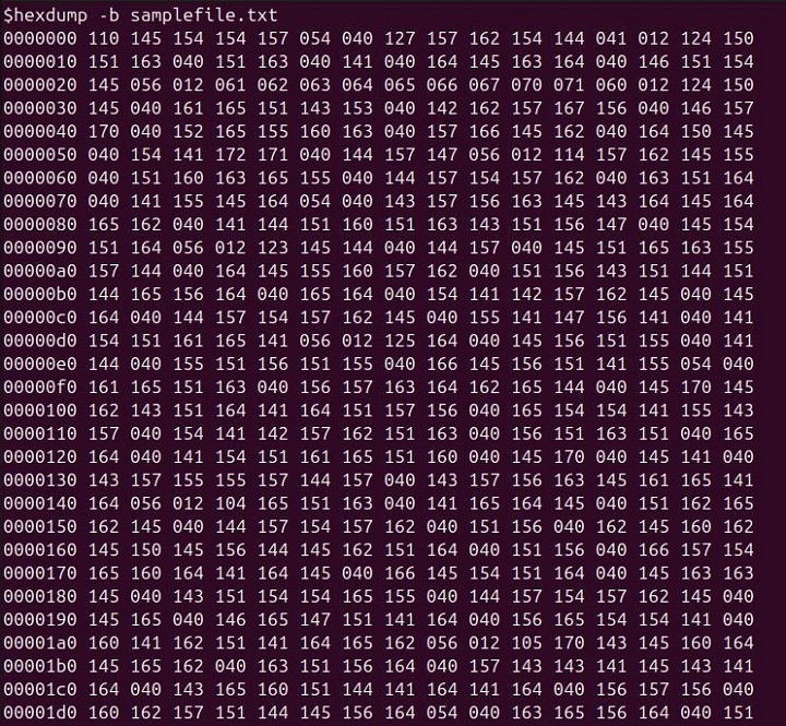 hexdum Command in Linux2
