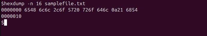 hexdum Command in Linux5