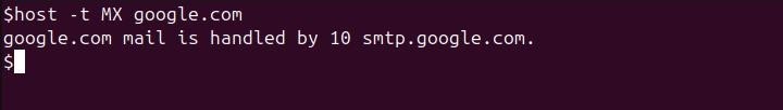 host Command in Linux3