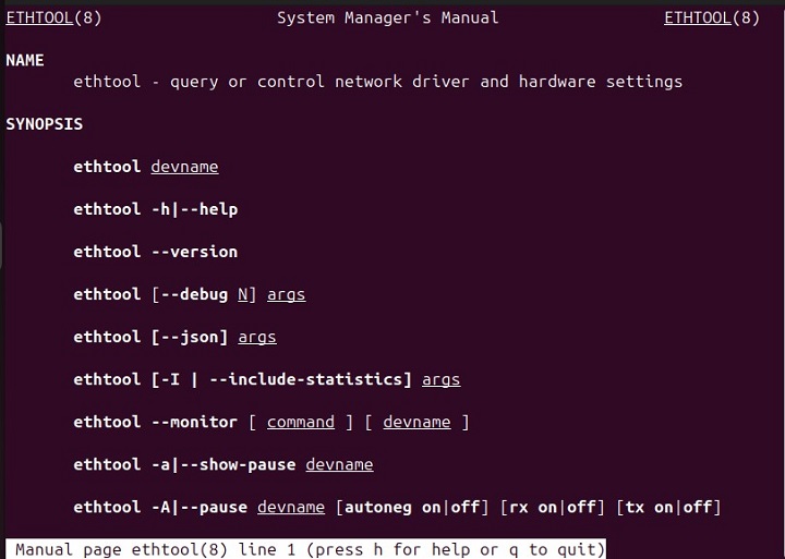 How to Use ethtool