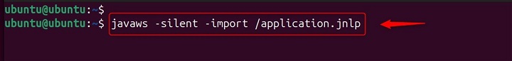 Importing Applications to Cache Uing javaws