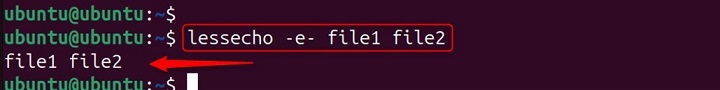 lessecho Command in Linux4