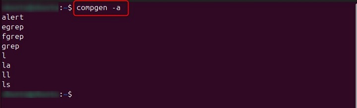 List Bash Aliases