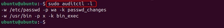 Listing All Audit Rules