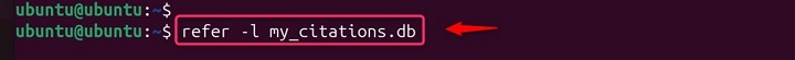 Listing Citations Using grefer