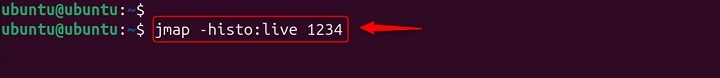 Live Object Counting Using jmap