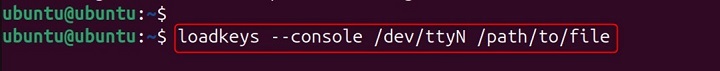 loadkeys Command in Linux11