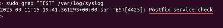 Logging a Message with a Tag