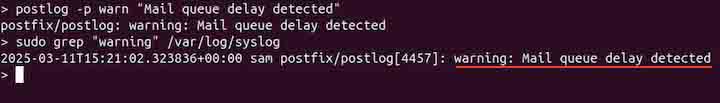 Logging a Warning Message