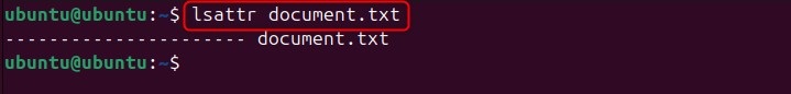 lsattr Command in Linux2