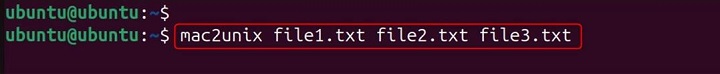mac2unix Command in Linux3