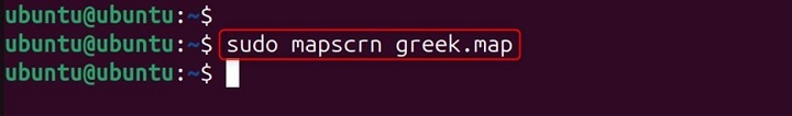 mapscrn Command in Linux6
