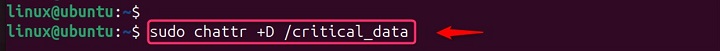 Marking a directory for synchronous updates