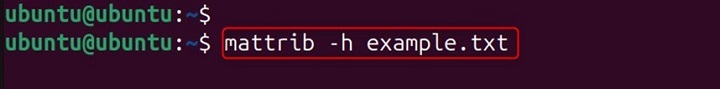 mattrib Command in Linux6