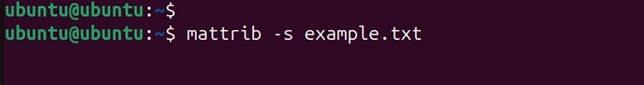 mattrib Command in Linux8