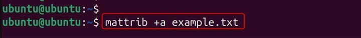 mattrib Command in Linux9