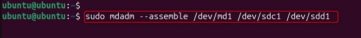 mdassemble Command in Linux5