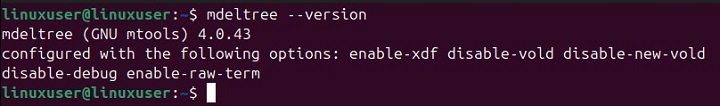 mdeltree Command in Linux3