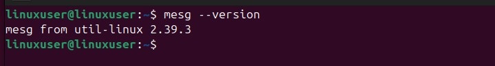 mesg Command in Linux2