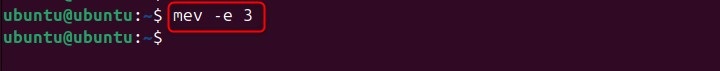 mev Command in Linux3