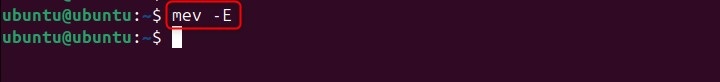 mev Command in Linux4