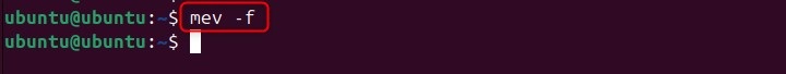 mev Command in Linux5