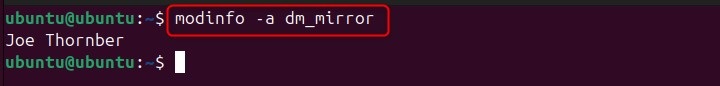 modinfo Command in Linux2