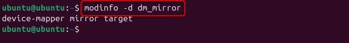 modinfo Command in Linux3