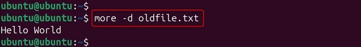 more Command in Linux4